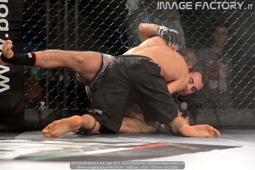 2013-05-04 Milano in the cage 2013 - Mixed Martial Arts 0258 Elia Madau-Mattia Siri